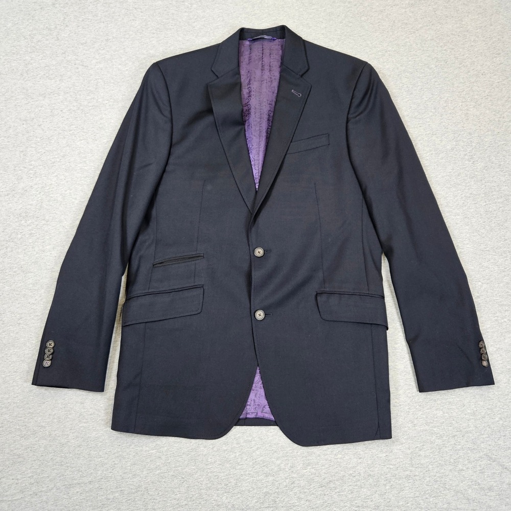 Ted Baker London Endurance Judd SPJ Navy Blue Wool Blazer Jacket 40R Canada